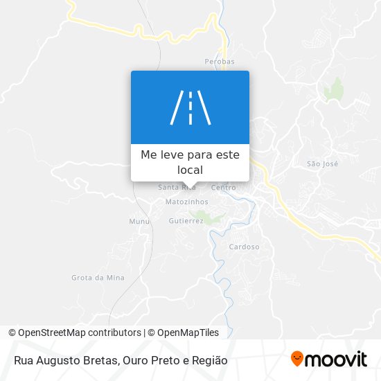 Rua Augusto Bretas mapa