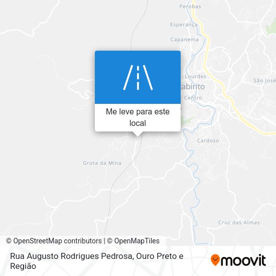 Rua Augusto Rodrigues Pedrosa mapa