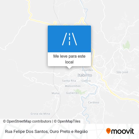 Rua Felipe Dos Santos mapa