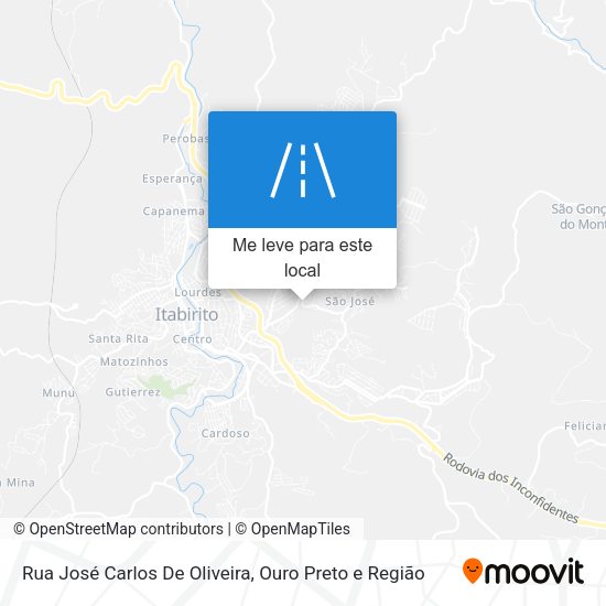 Rua José Carlos De Oliveira mapa