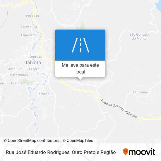 Rua José Eduardo Rodrigues mapa