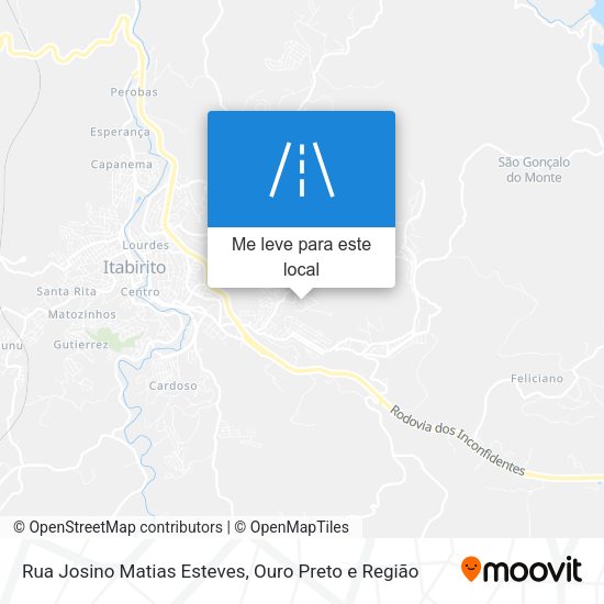 Rua Josino Matias Esteves mapa