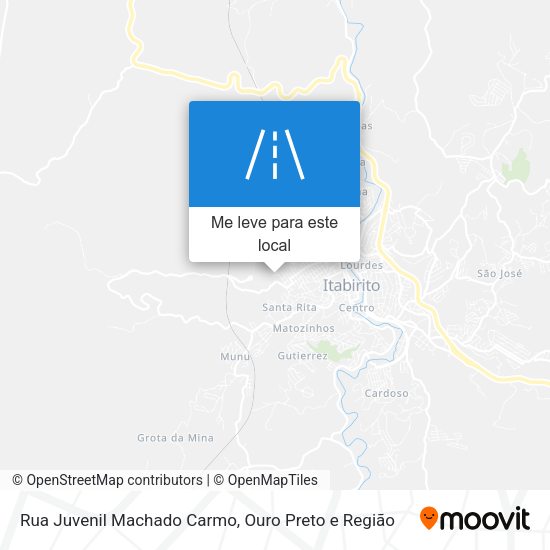 Rua Juvenil Machado Carmo mapa