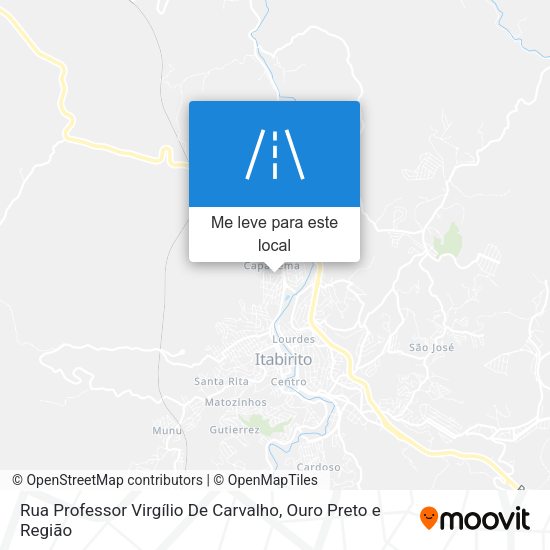 Rua Professor Virgílio De Carvalho mapa