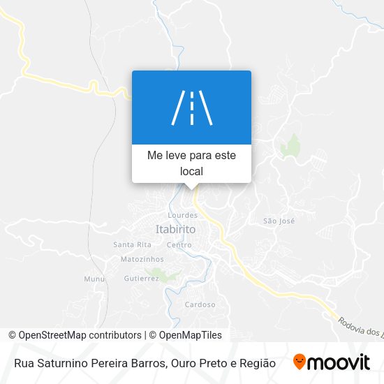 Rua Saturnino Pereira Barros mapa