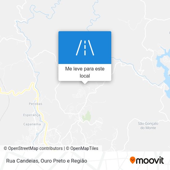 Rua Candeias mapa