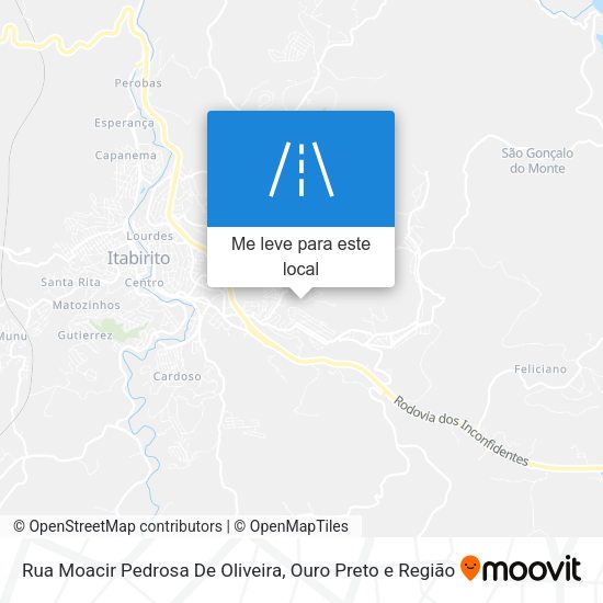 Rua Moacir Pedrosa De Oliveira mapa