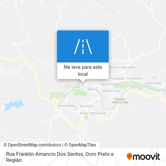 Rua Franklin Amancio Dos Santos mapa