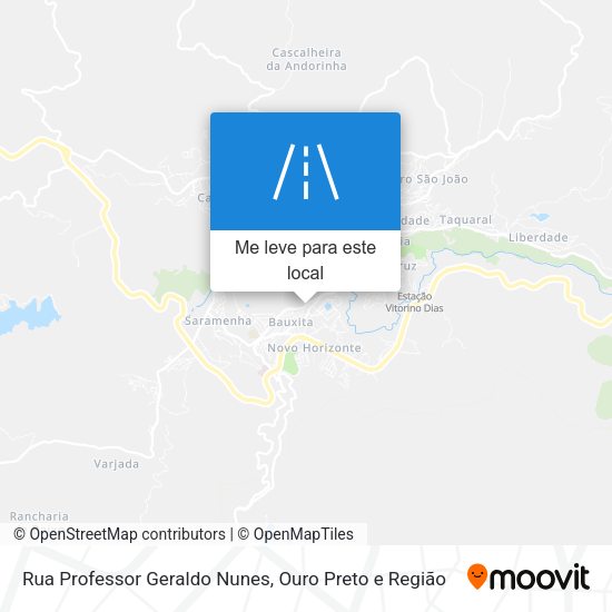 Rua Professor Geraldo Nunes mapa