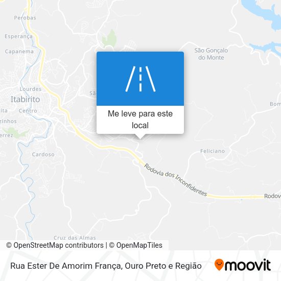 Rua Ester De Amorim França mapa