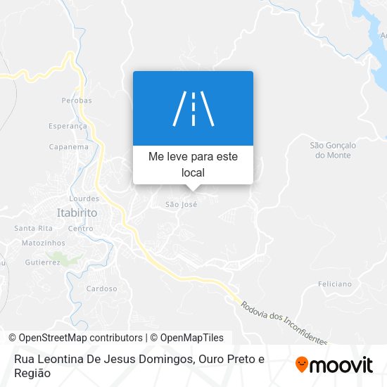 Rua Leontina De Jesus Domingos mapa