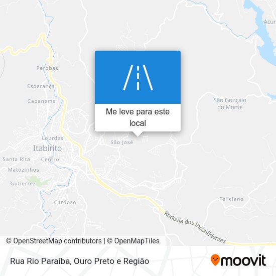 Rua Rio Paraíba mapa
