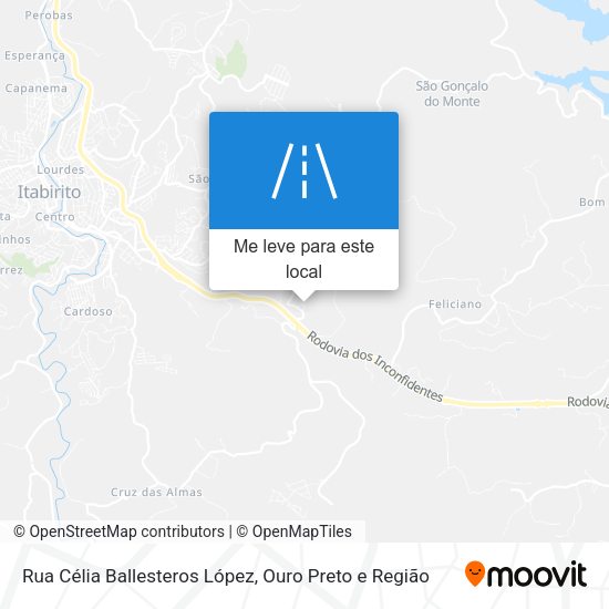Rua Célia Ballesteros López mapa