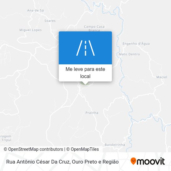 Rua Antônio César Da Cruz mapa