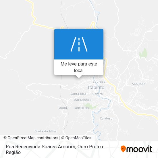 Rua Recenvinda Soares Amorim mapa