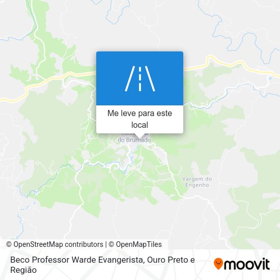 Beco Professor Warde Evangerista mapa