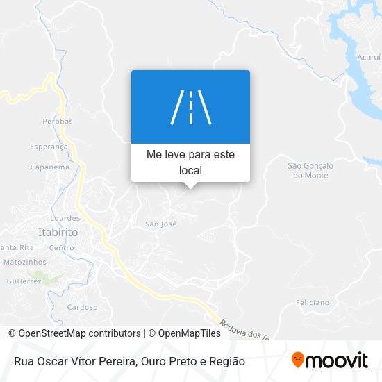 Rua Oscar Vítor Pereira mapa