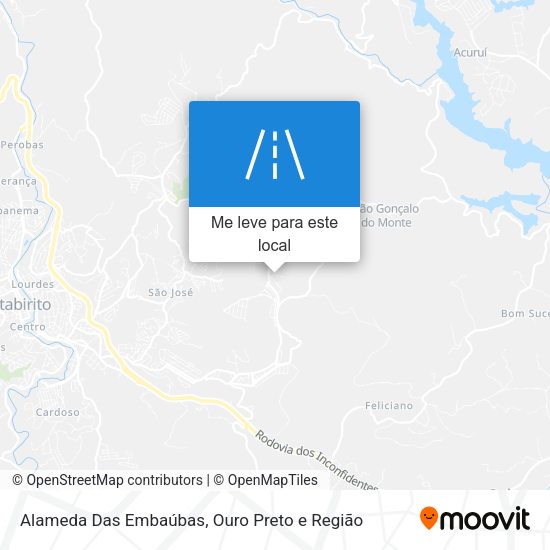 Alameda Das Embaúbas mapa