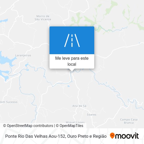 Ponte Rio Das Velhas Aou-152 mapa