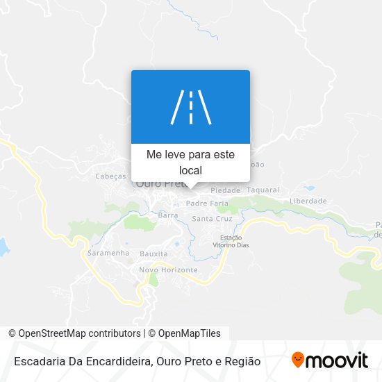 Escadaria Da Encardideira mapa