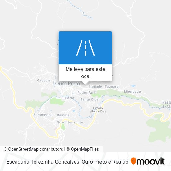 Escadaria Terezinha Gonçalves mapa
