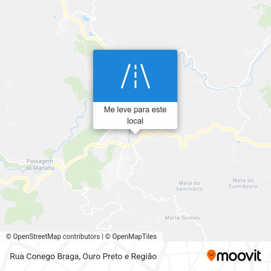 Rua Conego Braga mapa