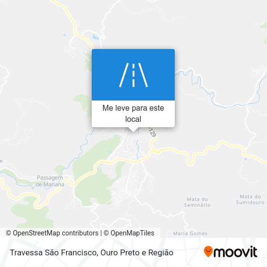 Travessa São Francisco mapa