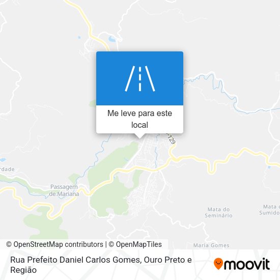 Rua Prefeito Daniel Carlos Gomes mapa