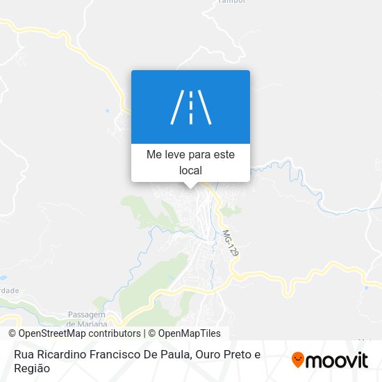 Rua Ricardino Francisco De Paula mapa