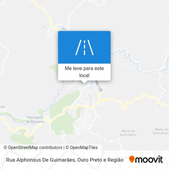 Rua Alphonsus De Guimarães mapa
