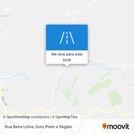 Rua Beira Linha mapa
