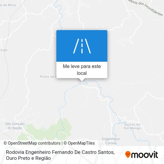 Rodovia Engenheiro Fernando De Castro Santos mapa