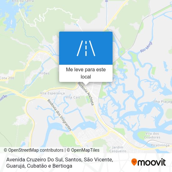 Avenida Cruzeiro Do Sul mapa