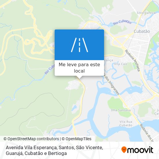 Avenida Vila Esperança mapa