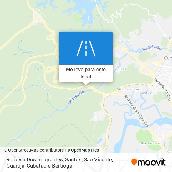 Rodovia Dos Imigrantes mapa
