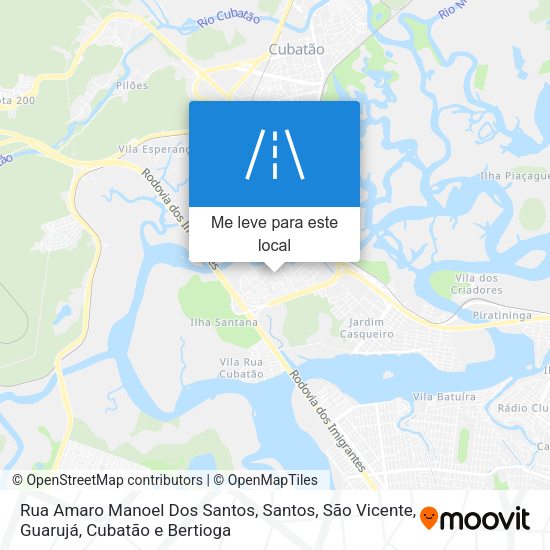 Rua Amaro Manoel Dos Santos mapa