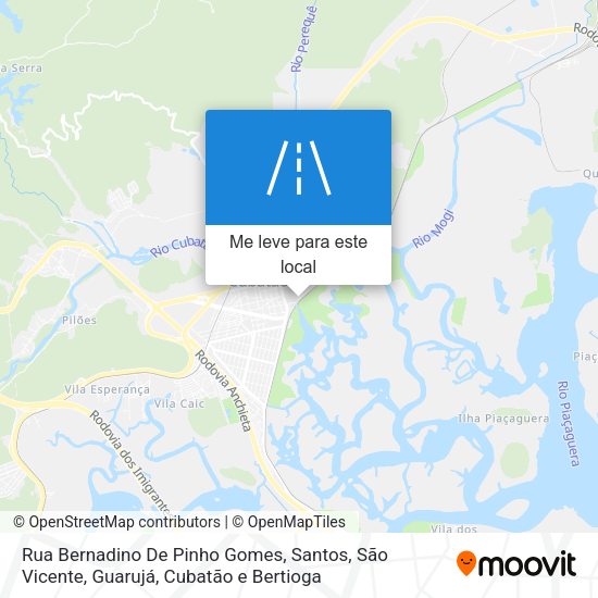 Rua Bernadino De Pinho Gomes mapa