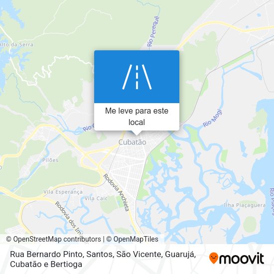 Rua Bernardo Pinto mapa
