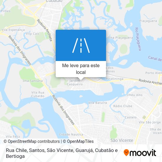 Rua Chile mapa