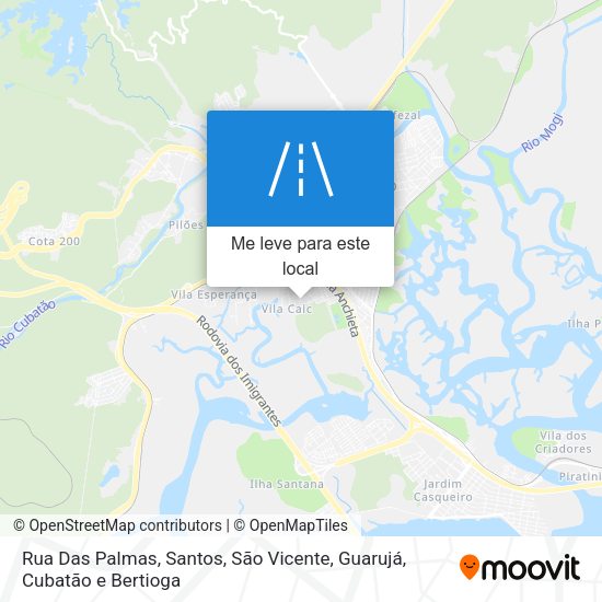 Rua Das Palmas mapa
