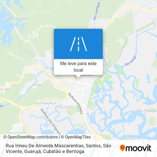 Rua Irineu De Almeida Mascarenhas mapa