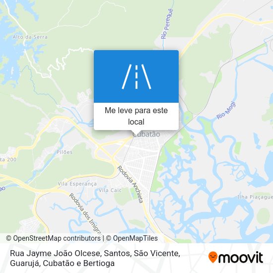 Rua Jayme João Olcese mapa