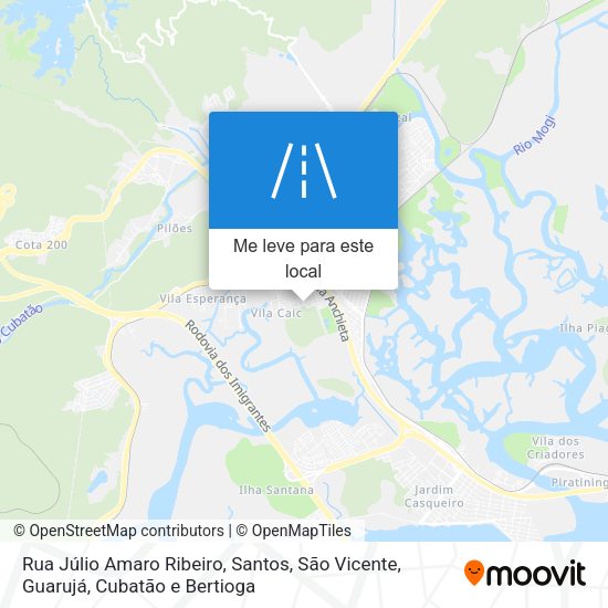 Rua Júlio Amaro Ribeiro mapa