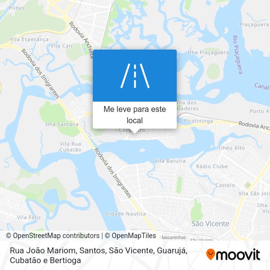 Rua João Mariom mapa