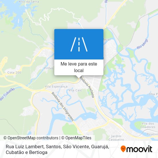 Rua Luiz Lambert mapa