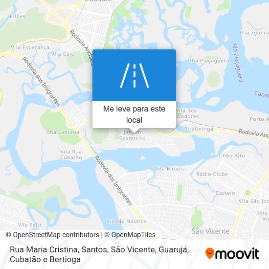 Rua Maria Cristina mapa