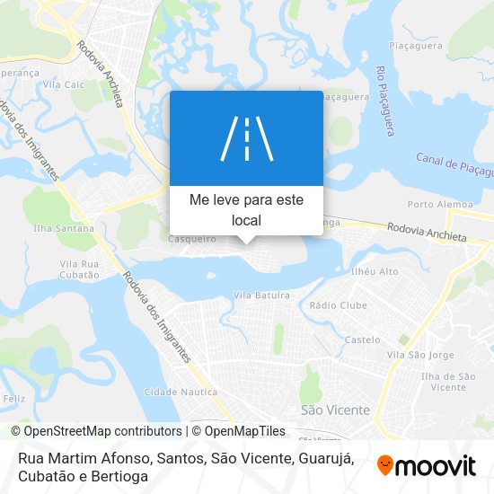 Rua Martim Afonso mapa