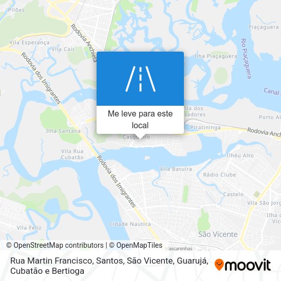 Rua Martin Francisco mapa