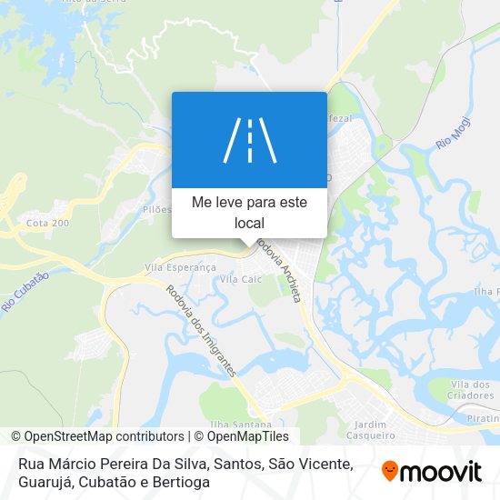 Rua Márcio Pereira Da Silva mapa
