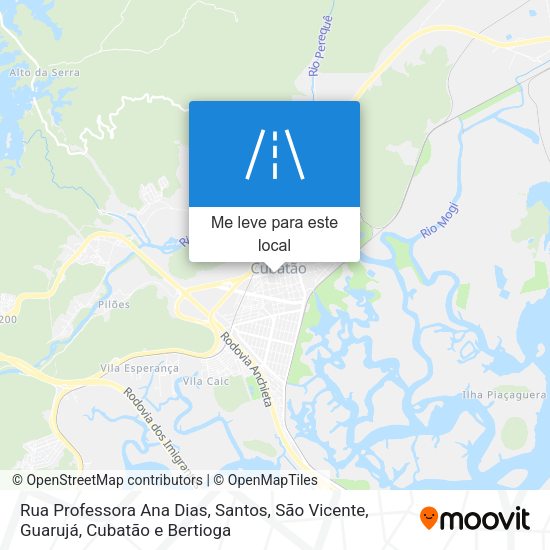 Rua Professora Ana Dias mapa